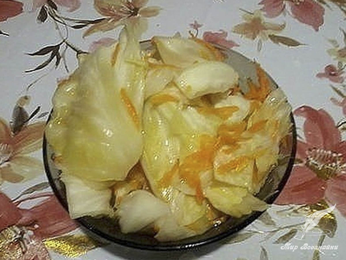 Капуста маринованная кусками